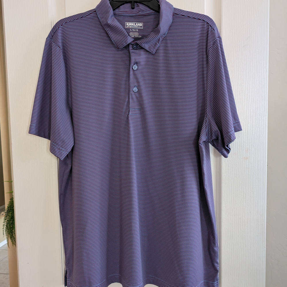 Kirkland Signature Purple Polo Shirt Classic Fit